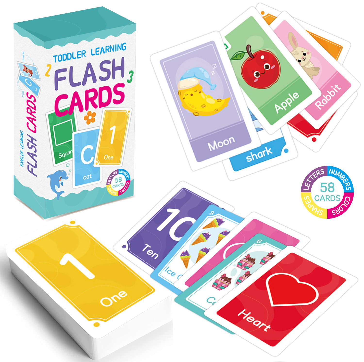 58 Adet ABC Alfabe Flashcards  - Kids Education Gift incelemesi ve fiyatı