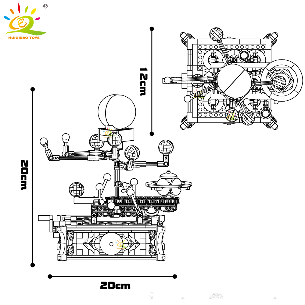 HUIQIBAO MOC Uzay Güneş sistem - Solar System Model incelemesi ve fiyatı
