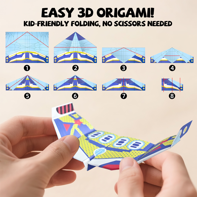 36 yaprak kağıt uçak origami s - Kids Educational Resources incelemesi ve fiyatı